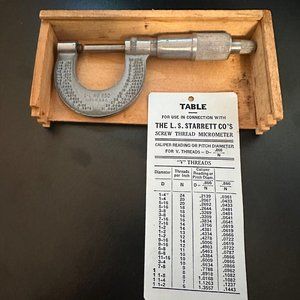 Vintage G-L Great Lakes No. 850 Outside Precision Machinist Micrometer Tool EUC